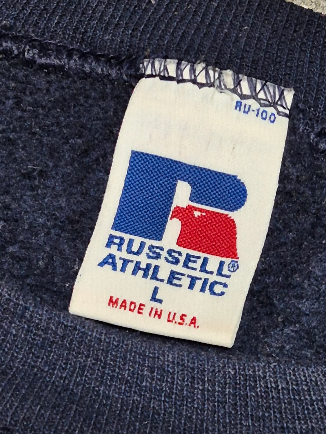 [L]90s US Made 러셀 네이비 스웻  -329 상품이미지3