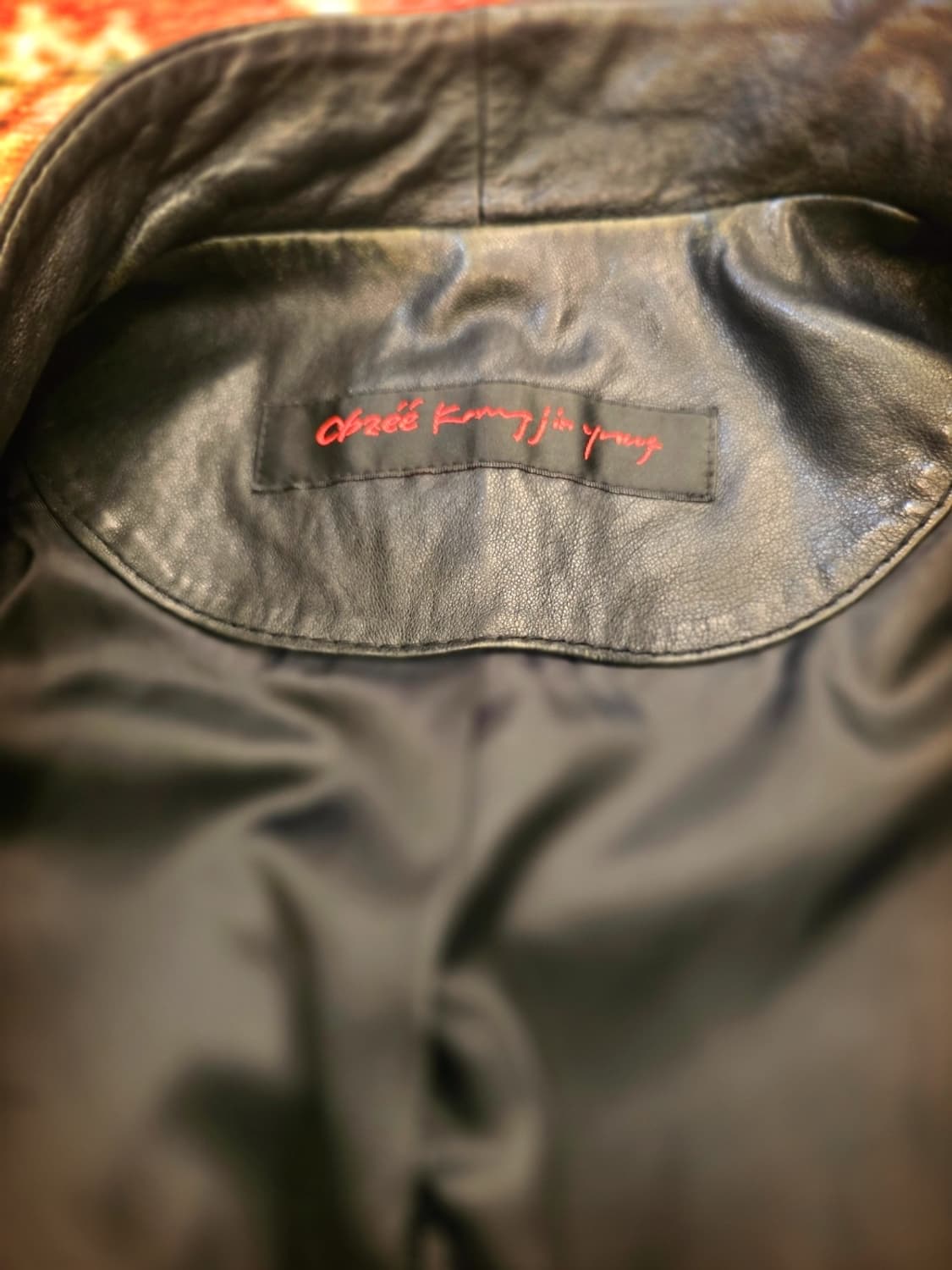 오브제(Obzee)강진영송치 배색 양가죽 자켓 상품이미지8