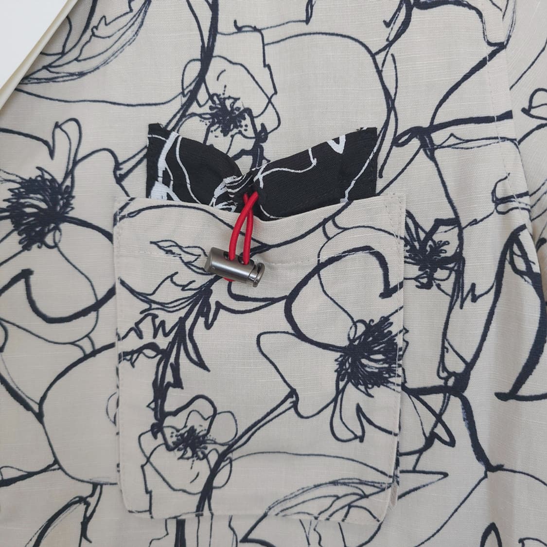 새제품)르모호 LEMOHO 플레르 오픈칼라 셔츠 아이보리 S 상품이미지2