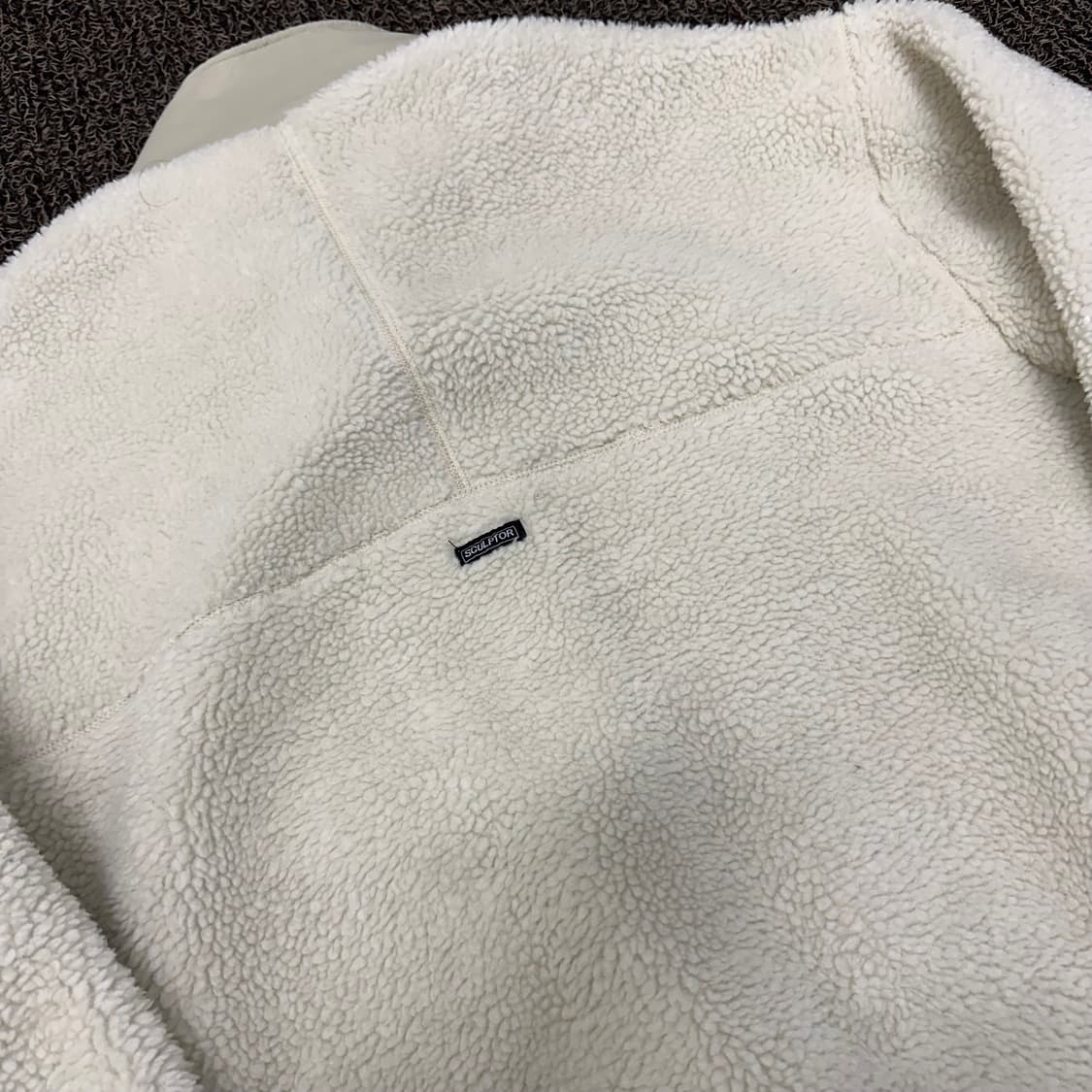 Sculptor 스컬프터 여성 뽀글이 플리스 자켓 아이보리 M 상품이미지5