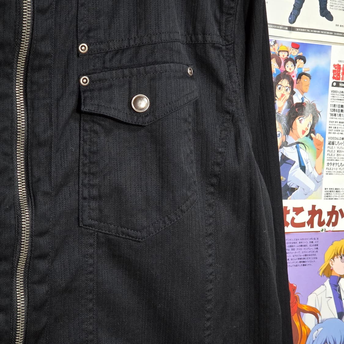 JPN 펑크 락시크 블랙 셔츠 자켓 상품이미지5