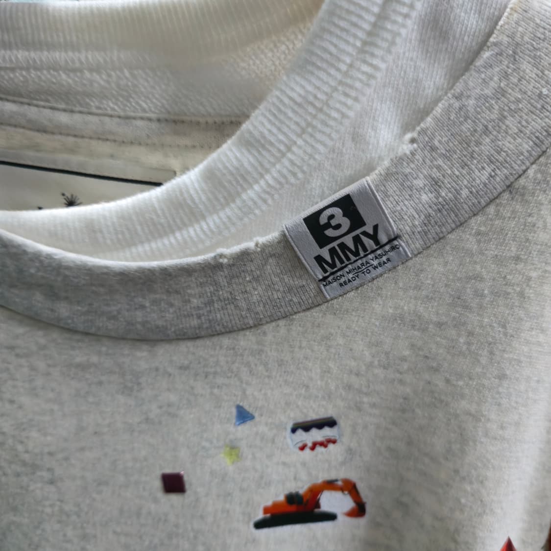 ​[정품] 메종 미하라 야스히로 오버사이즈 로고 티셔츠 - 화이트 상품이미지3