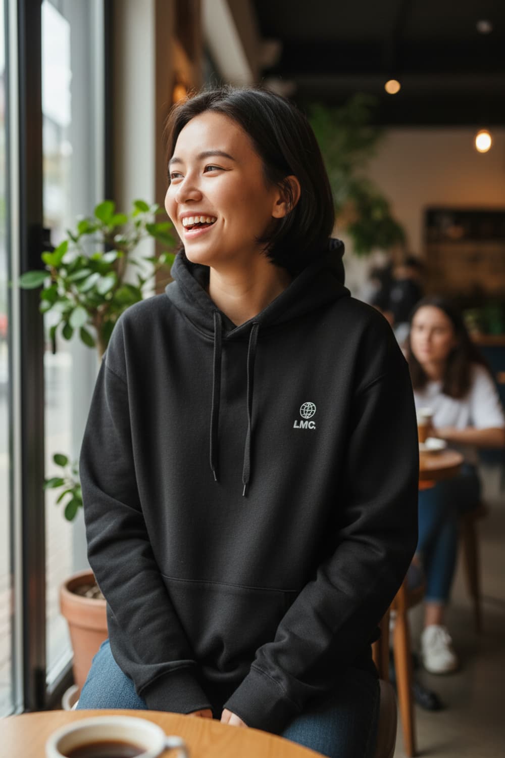 [S] LMC 로고 후디 블랙 글로브 프린트 레터링 풀오버 후드티셔츠 상품이미지2