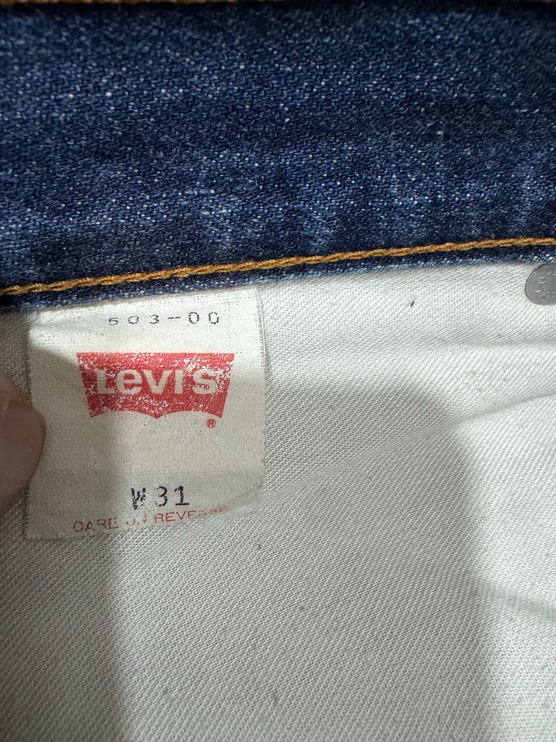 일본판)리바이스 503 셀비지 컷팅진 청바지 상품이미지7