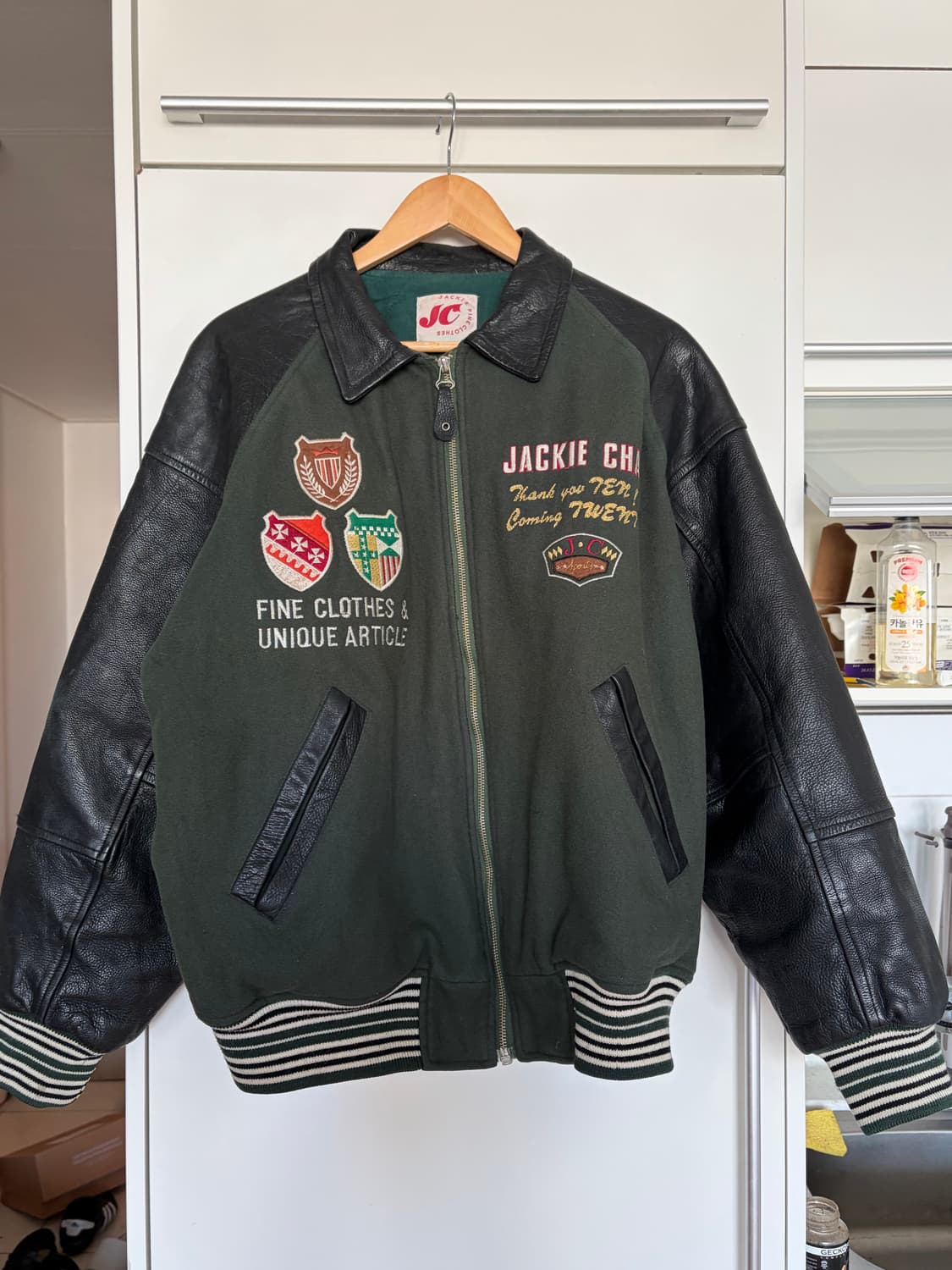 JAKIE FINE CLOTHES 레더 바시티 상품이미지2