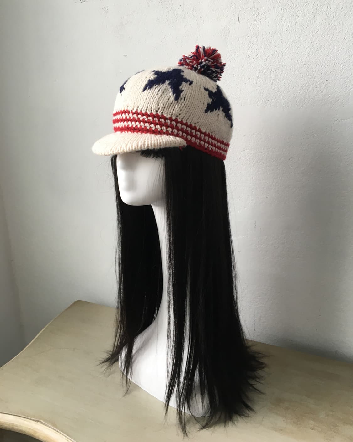 pom star pattenrn knit cap 상품이미지3
