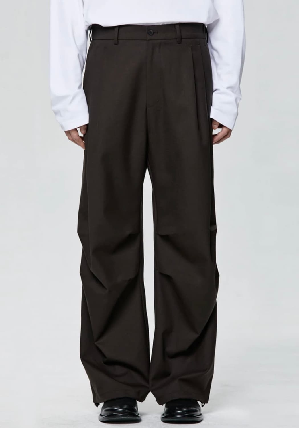 인스펙터 울 파라슈트 스트링 팬츠 바지 브라운 34 상품이미지4