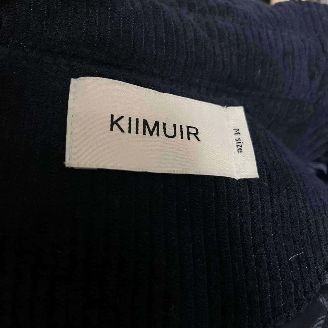 키뮤어 코튜로이 패딩 진네이비 m 상품이미지2