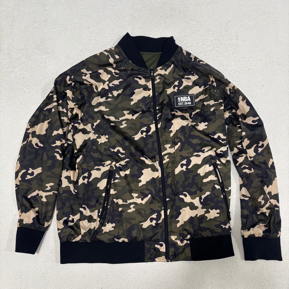 XL NBA 카모 MA-1 카키 항공점퍼 1209 상품이미지3