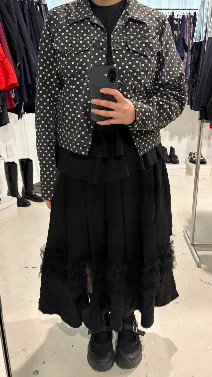 Waxed Polka Dot Panel Jacket 상품이미지9