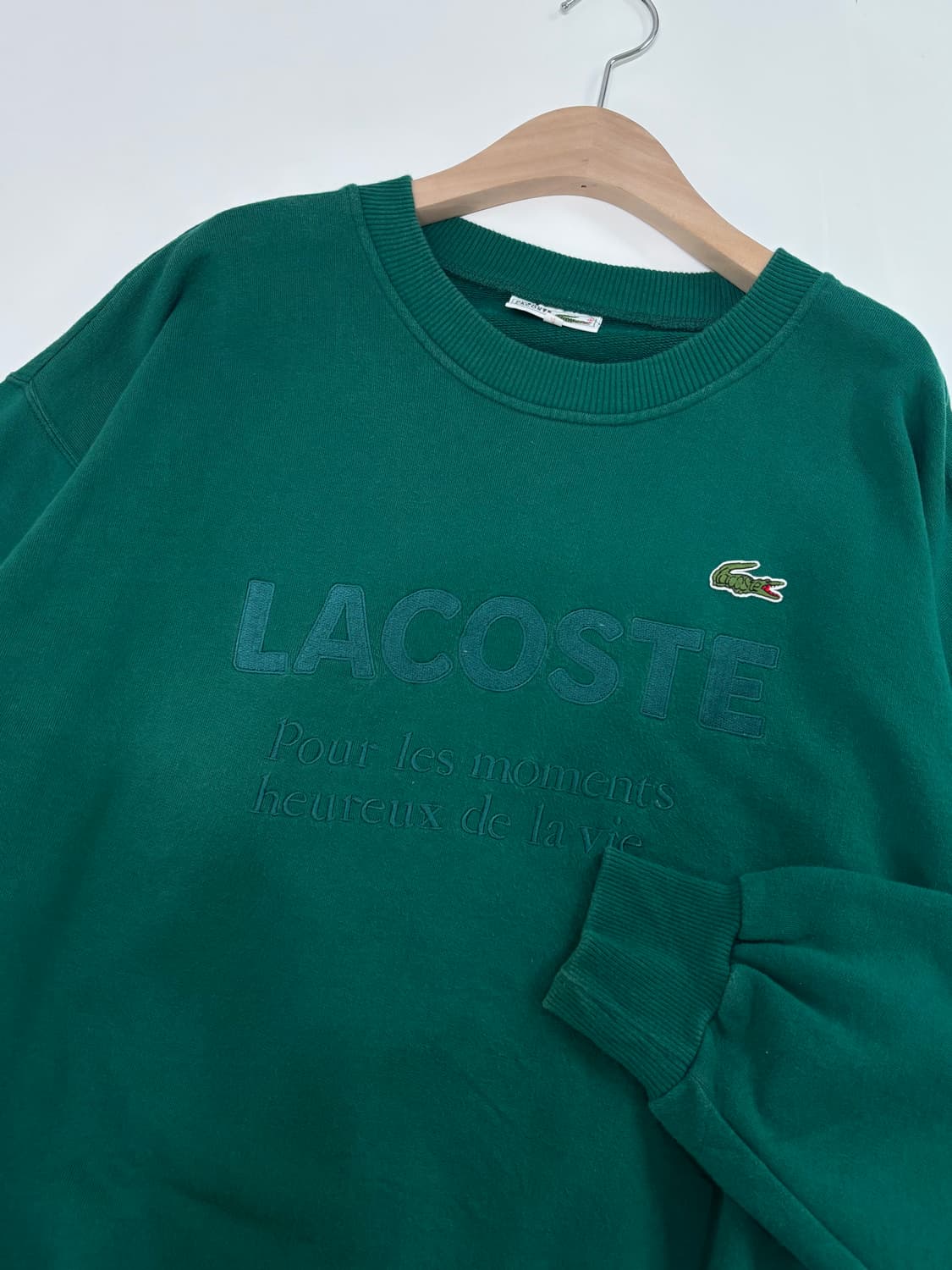 Lacoste 슈미즈 라코스테 그린 로고 맨투맨  상품이미지5