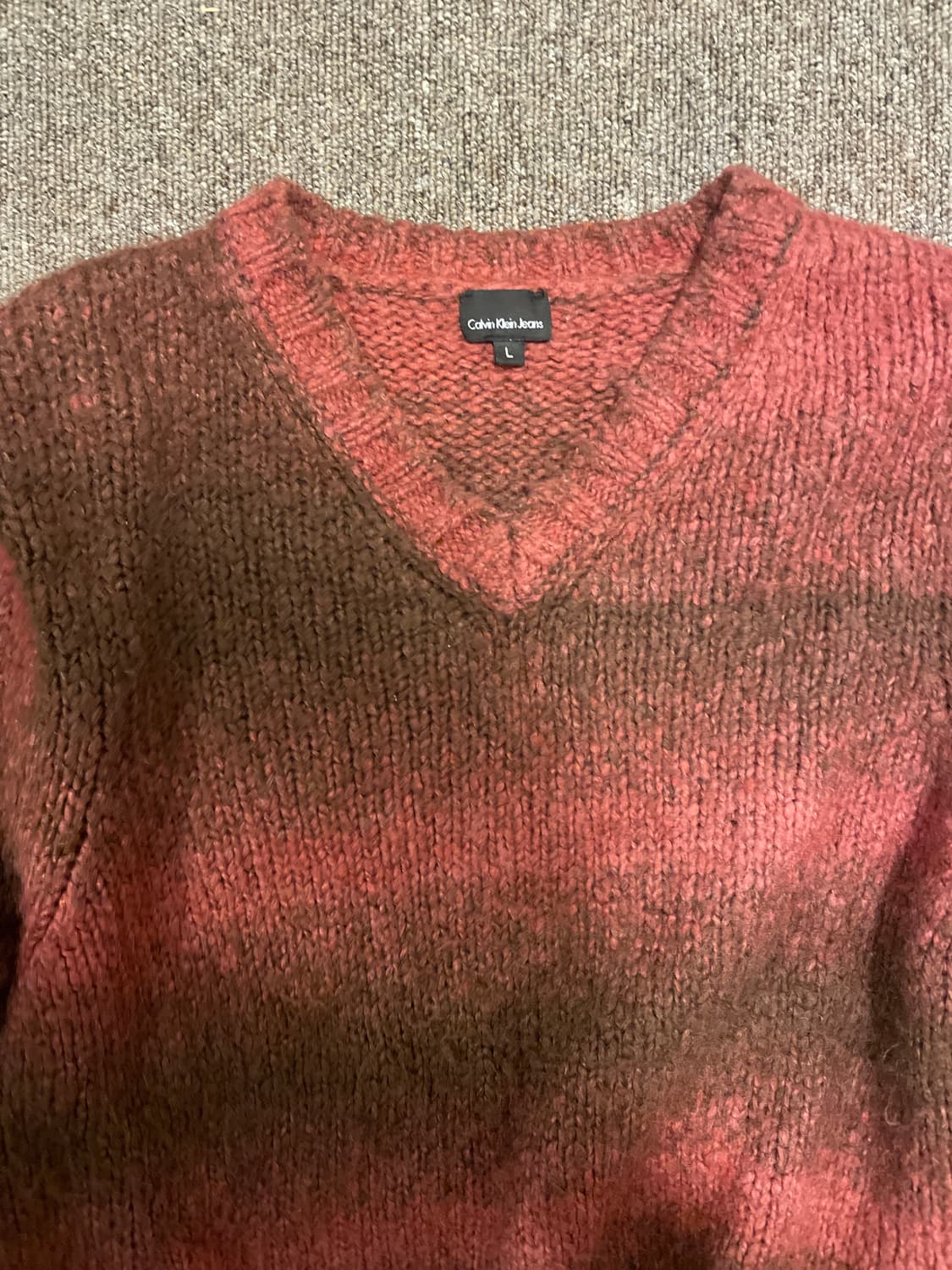 Calvin Klein Jeans 그런지 핑크 스웨터 상품이미지2