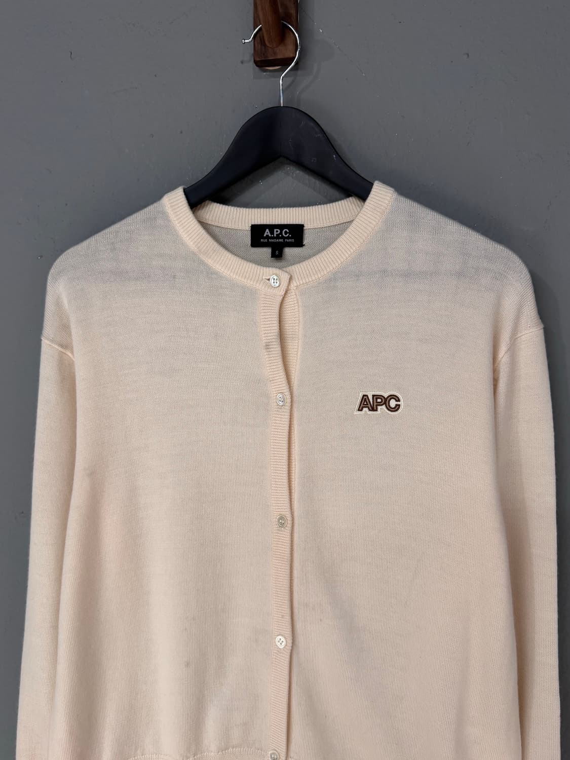 A.P.C 아페쎄 캐시미어 아이보리 가디건  상품이미지2