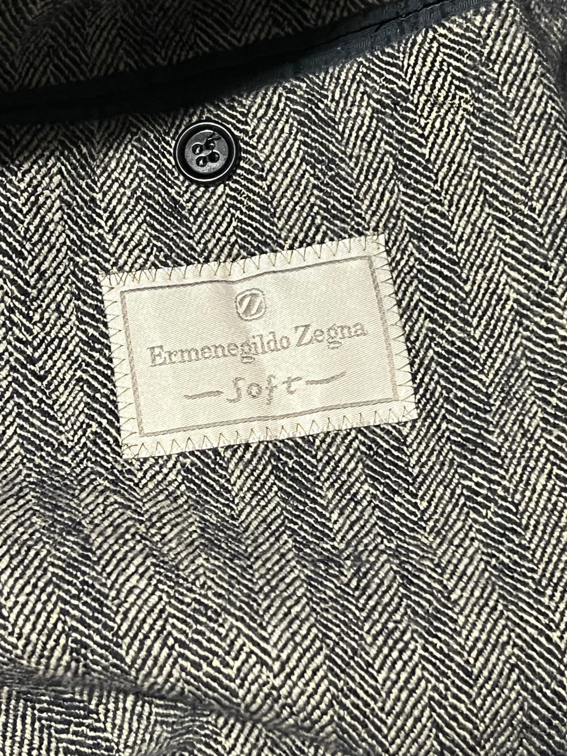 에르메네질도 제냐 소프트 3홀 해링본 블레이저 자켓 L 상품이미지4