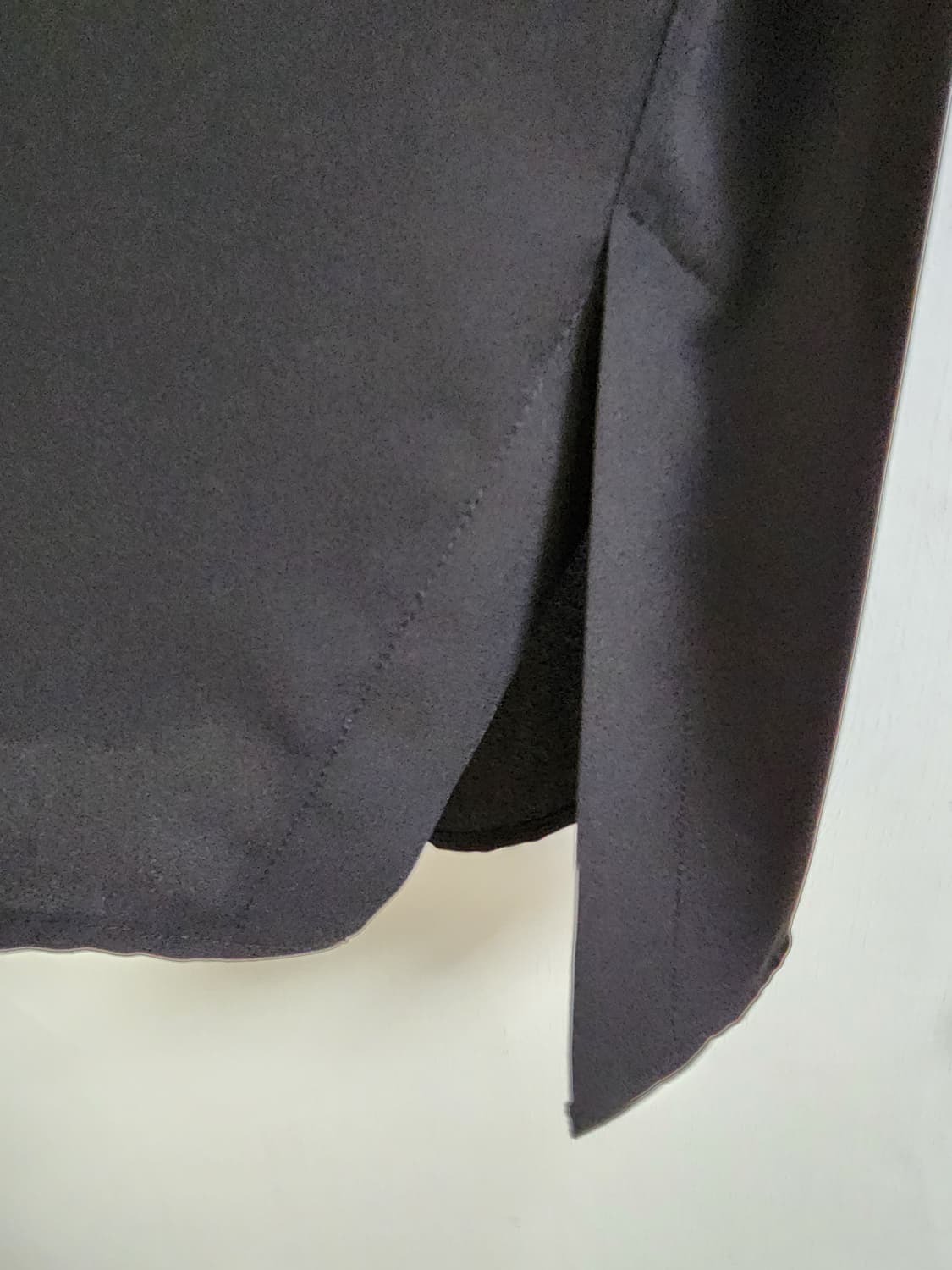 새옷)SOL 블랙 시스루 소매 배색  블라우스 F(55~66) 상품이미지7