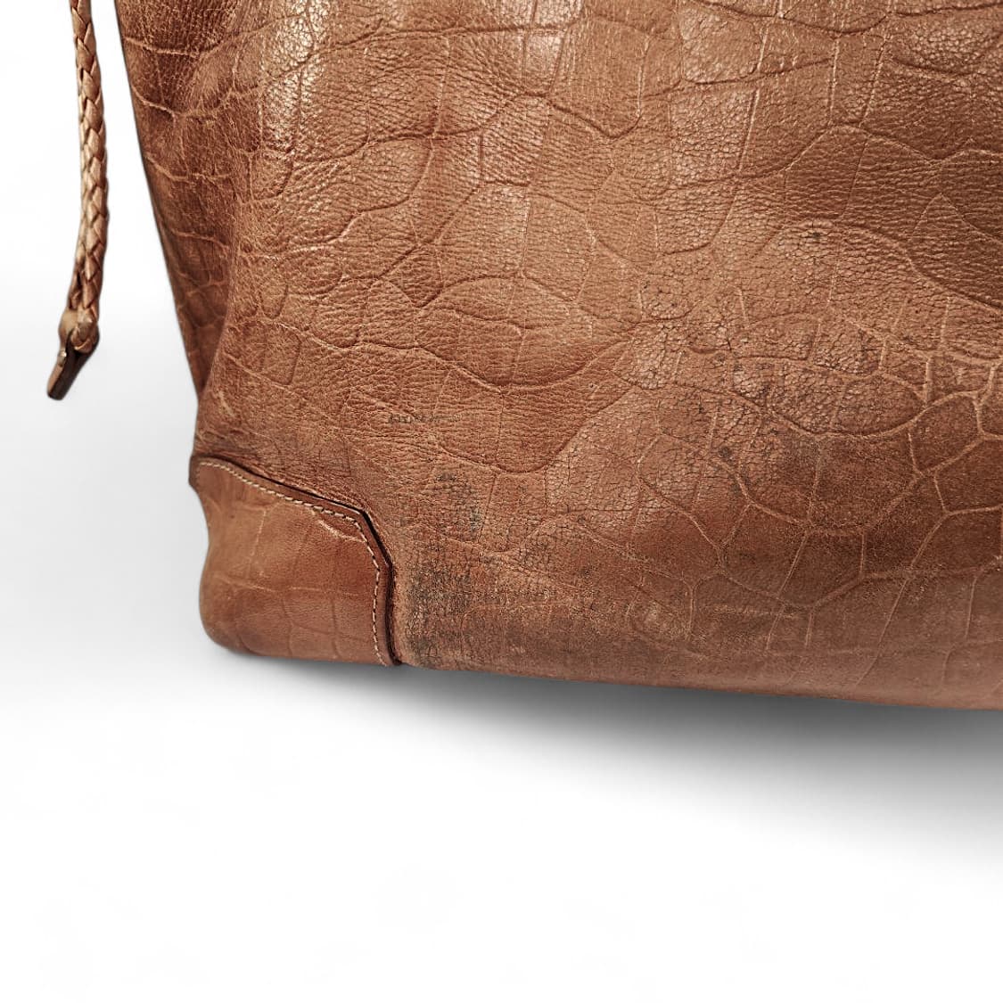 aniary 아니아리 크로크 엠보싱 빈티지가공 토트백 재패니즈 포터 상품이미지7