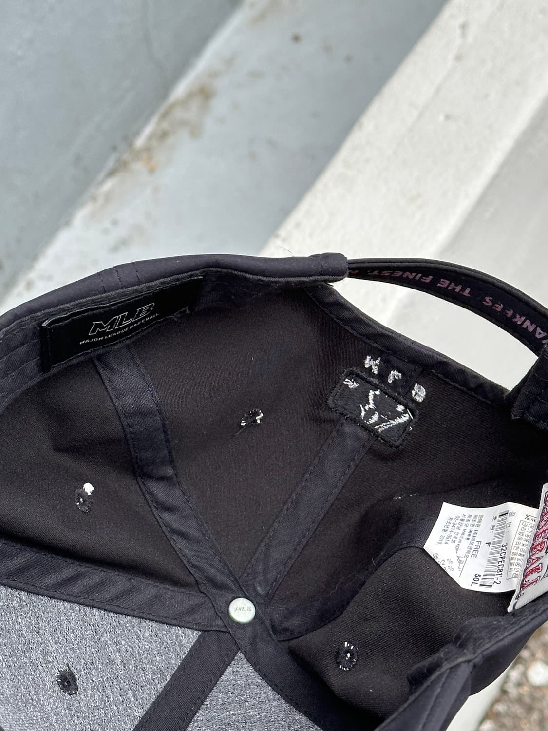 [F] MLB 엠엘비 뉴욕 양키스 블랙 볼캡 모자 상품이미지6