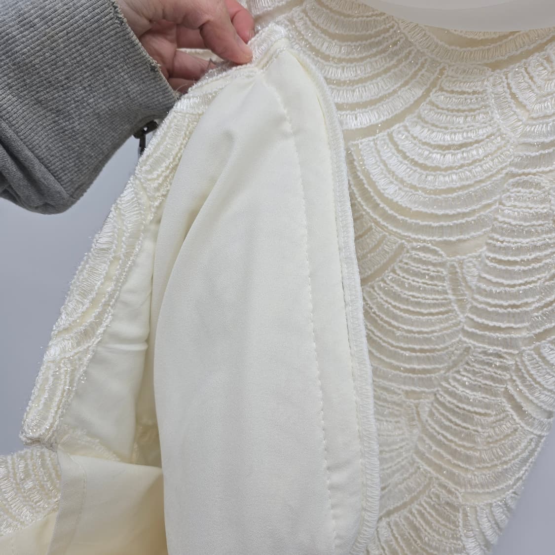 UNE 웨딩 원피스 / 아이보리 레이스 드레스 상품이미지9