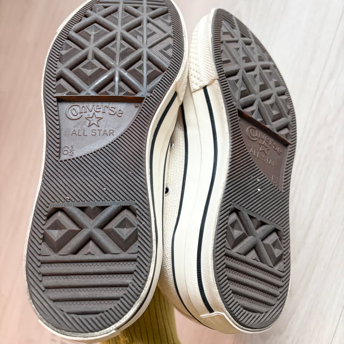 [2회착용] 스투시x컨버스 척70하이 아이보리 245 상품이미지6