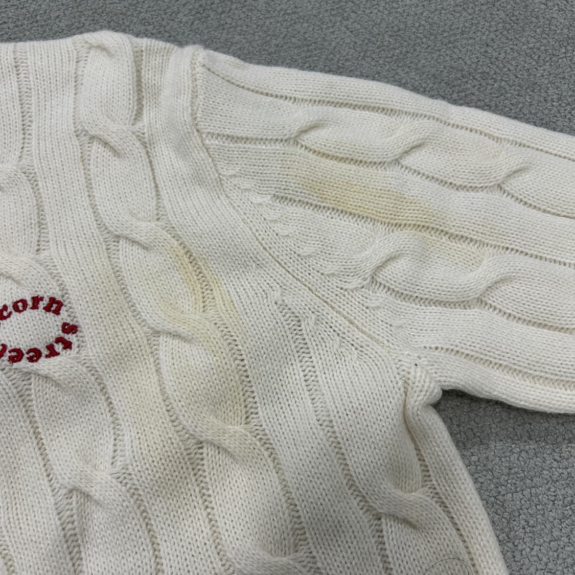 POLHAM 폴햄 아이보리 꽈배기 니트 xs 상품이미지4