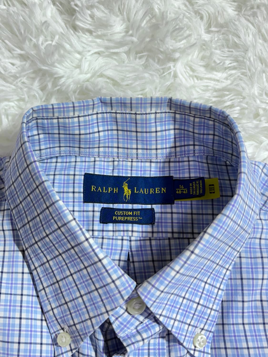 폴로 랄프로렌 QR 포니 체크 셔츠  상품이미지5