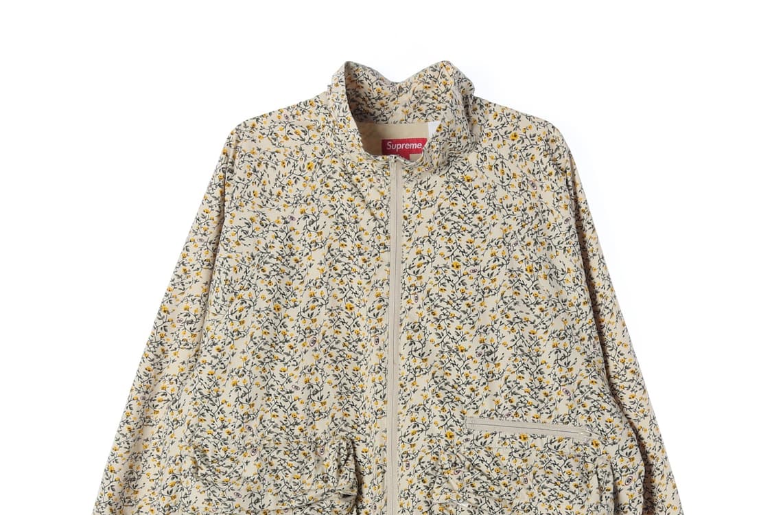 슈프림 23SS 베이지 플로럴 빅포켓 오버핏 바람믹이 집업 점퍼 재킷
 상품이미지4