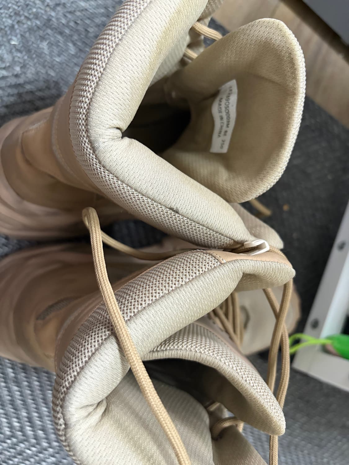 Leey PLATFORM BOOTS SNEAKERS BEIGE 250 상품이미지3