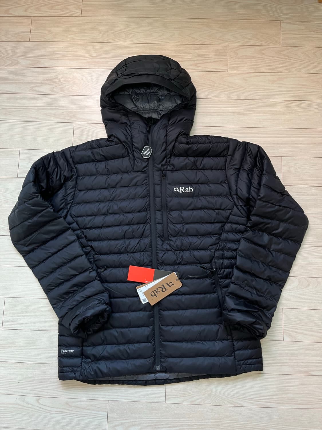 랩 마이크로라이트 알파인 자켓 블랙 L (새상품) 상품이미지1