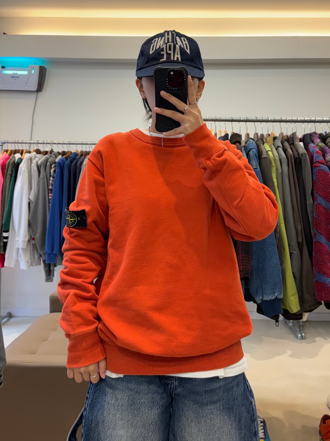 스톤아일랜드 와펜 패치 크루넥 맨투맨 상품이미지5