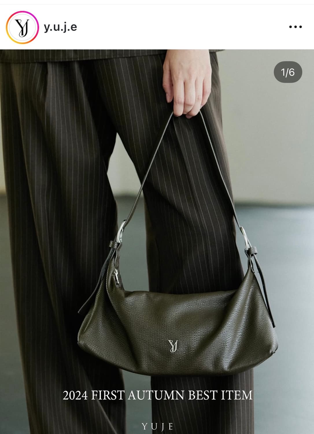 유제 YUJE gravel hobo bag 블랙 호보백 숄더백 상품이미지6