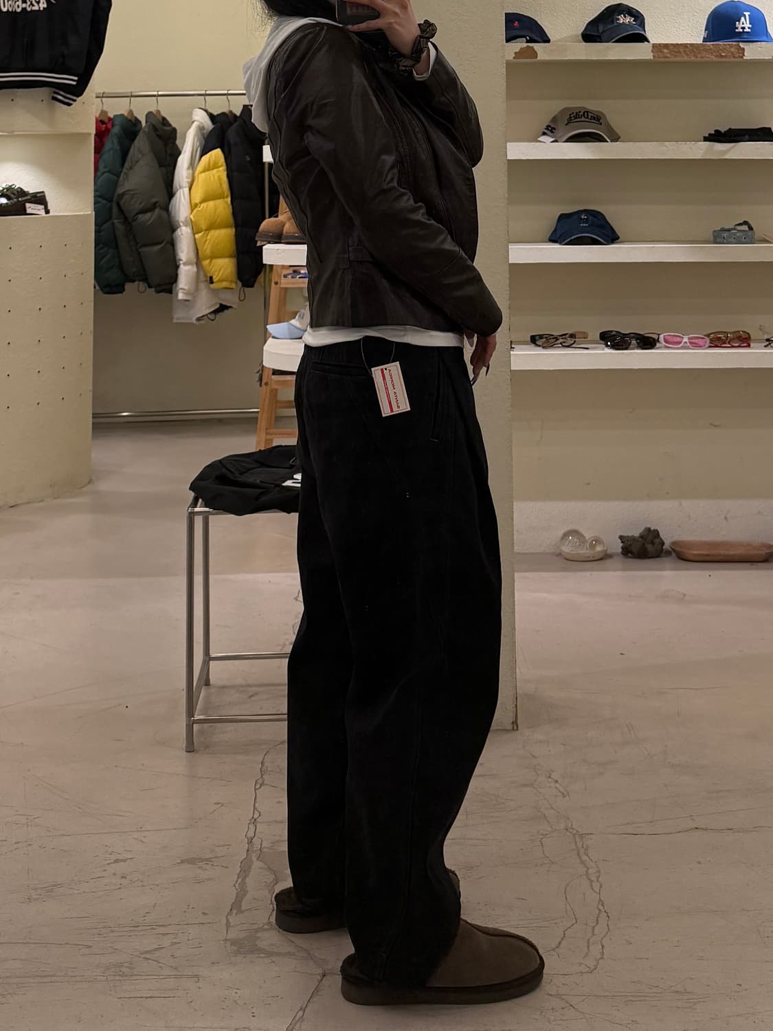 쿠어 투턱 와이드 코튼 팬츠 U984 상품이미지2