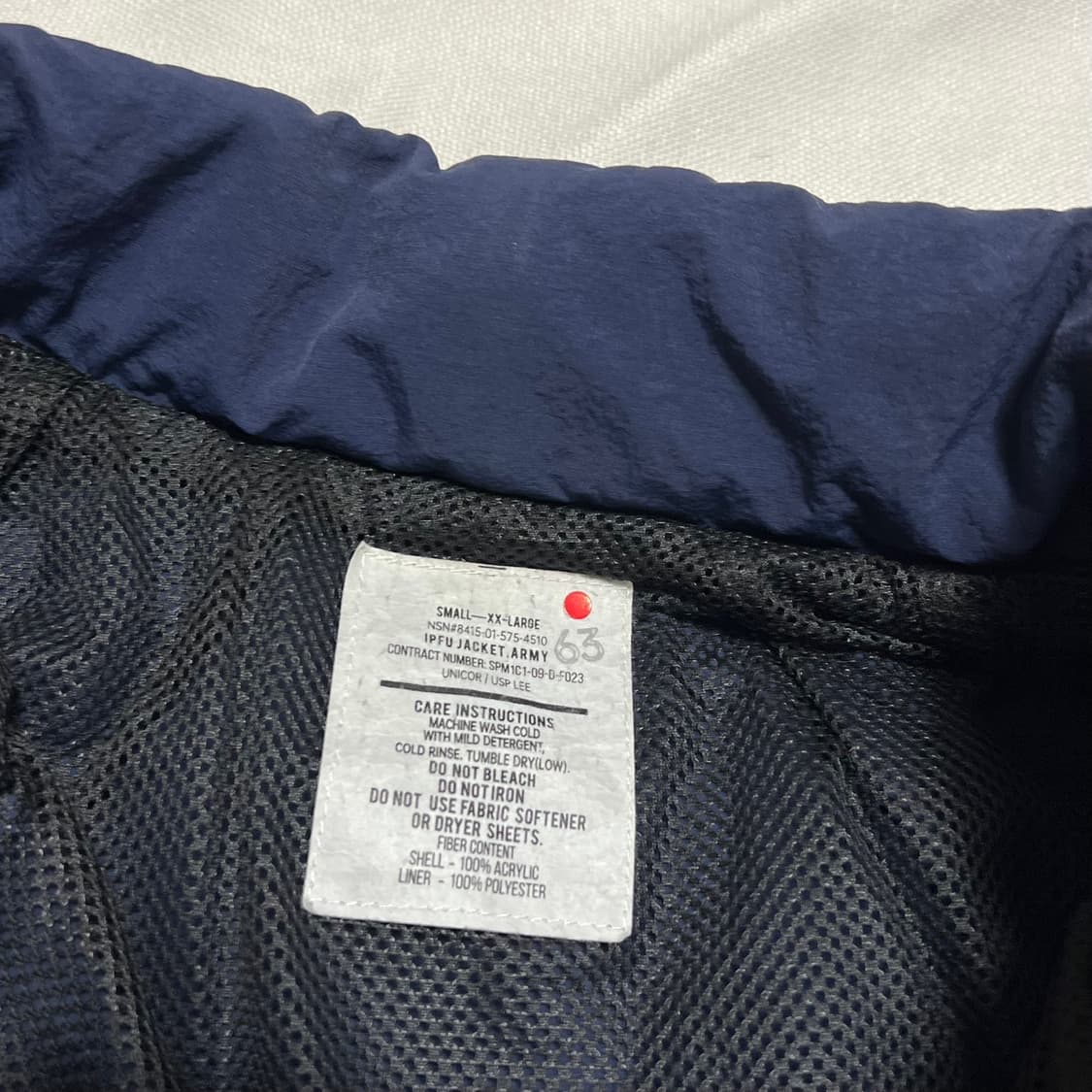 XXL IPFU U.S AIR FORCE 미공군 바람막이 자켓 상품이미지4