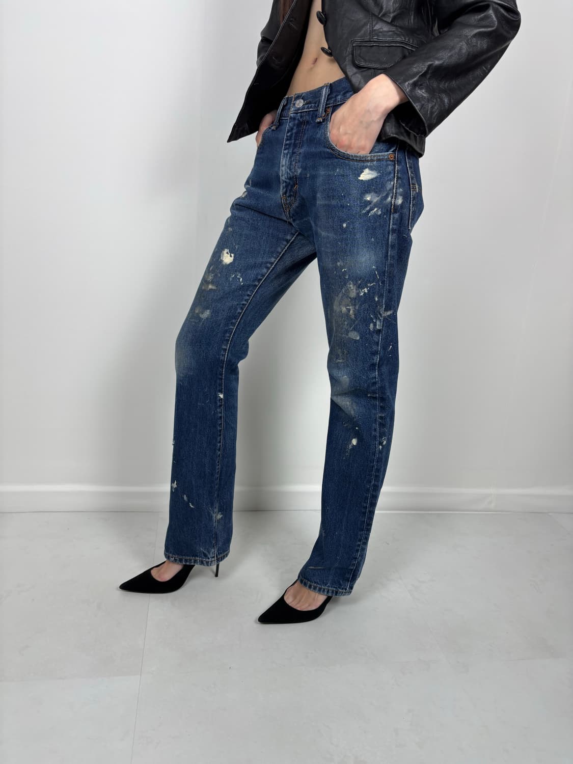 LEVIS 517 WASHED DIRTY PAINTING 상품이미지1