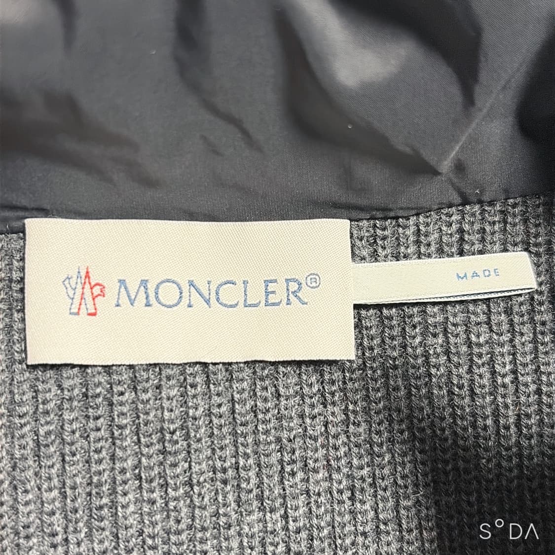 몽클레어 남성 니트 패딩 자켓 그레이 M 상품이미지4