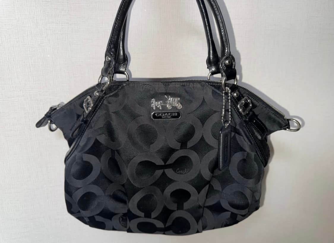 코치 블랙 시그니처 숄더백 토트백 상품이미지3