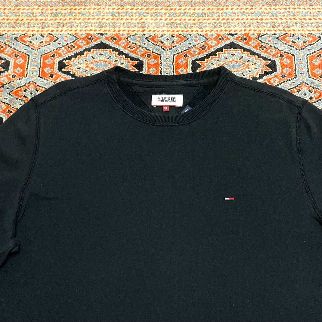타미힐피거데님 블랙 맨투맨 여성XL 상품이미지2