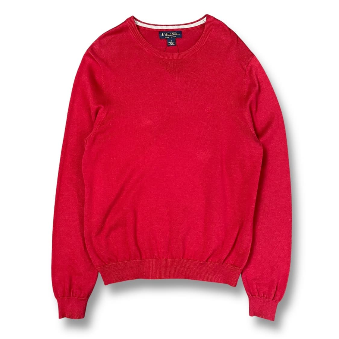 브룩스브라더스 레드 코튼 니트 M 상품이미지1