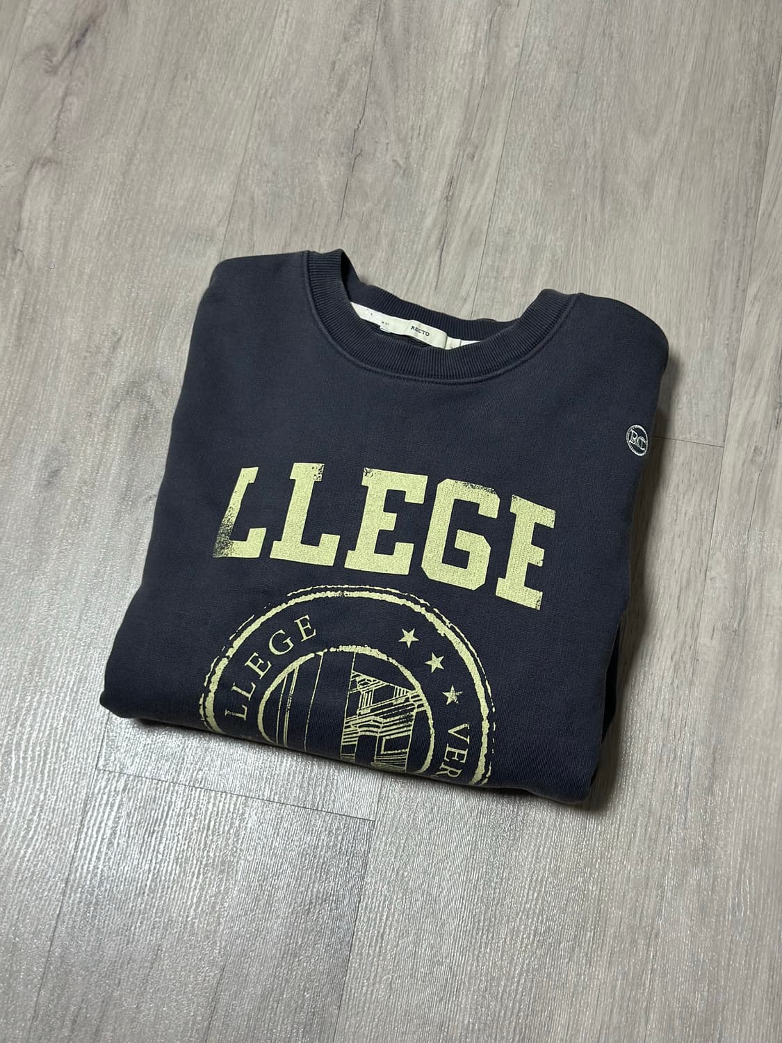 [OS] 렉토 스웻셔츠 맨투맨 초판 블루이쉬 차콜 상품이미지2