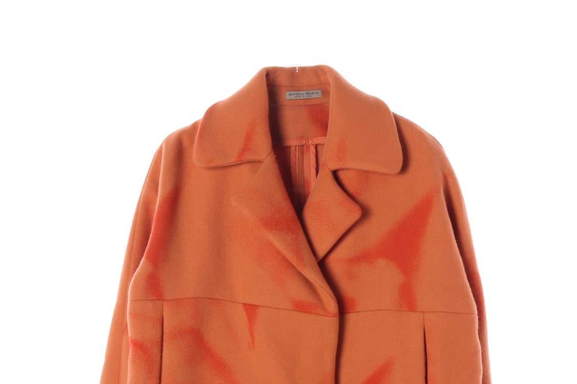 [M]보테가베네타 울캐시미어97% 오렌지 숏 코트 재킷
 상품이미지2
