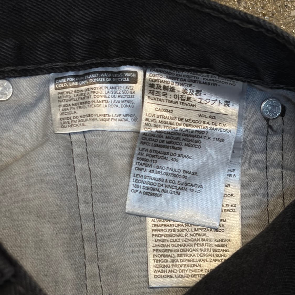 미국 빈티지 리바이스 505 블랙진 청바지 상품이미지8