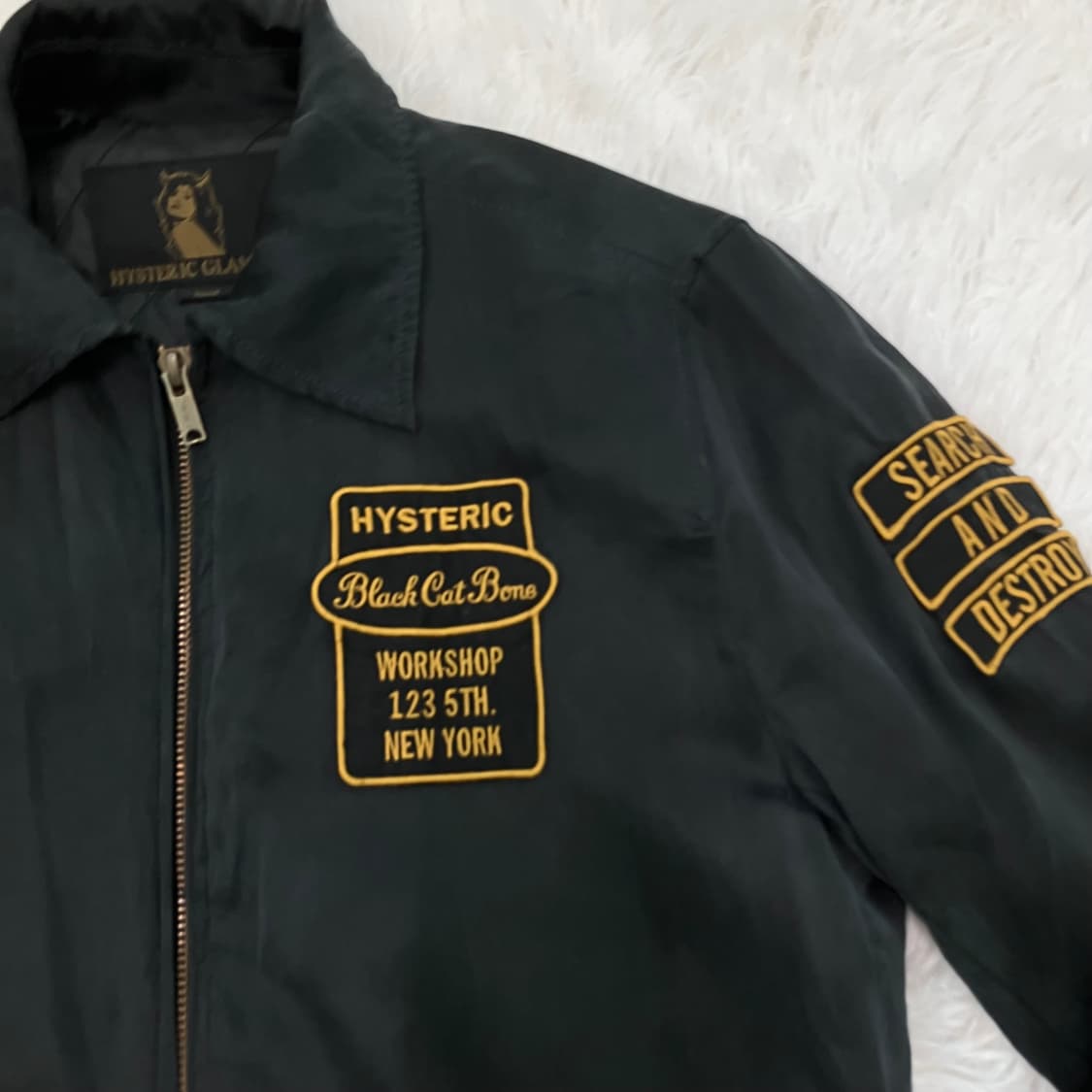 빈티지 히스테릭 글래머 실크 블루종 y2k 스트릿 갸루 펑키 일본빈티지 상품이미지3