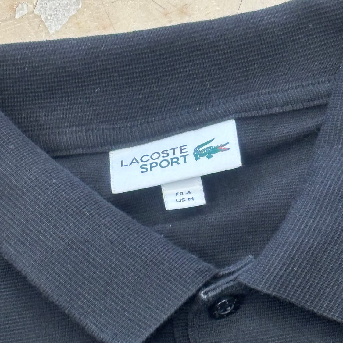 4(M) 라코스테 블랙 카라 반팔티 상품이미지4