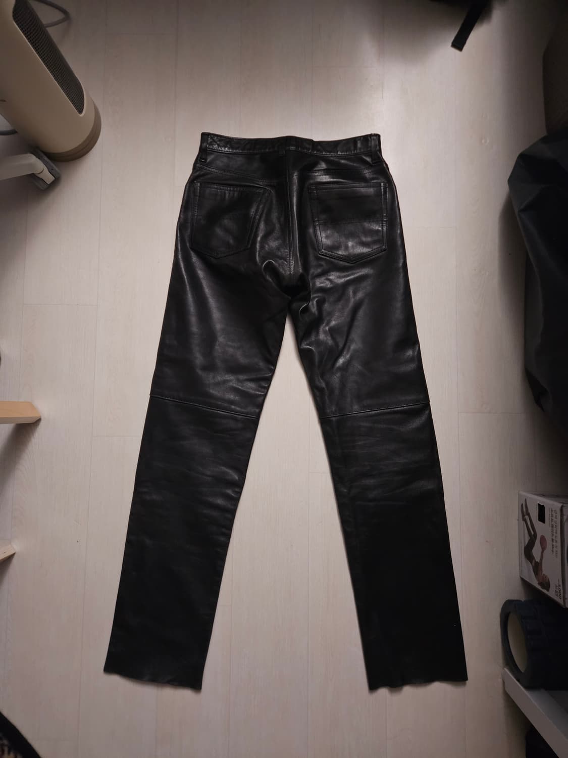 일본 빈티지 말가죽 레더 팬츠 상품이미지2