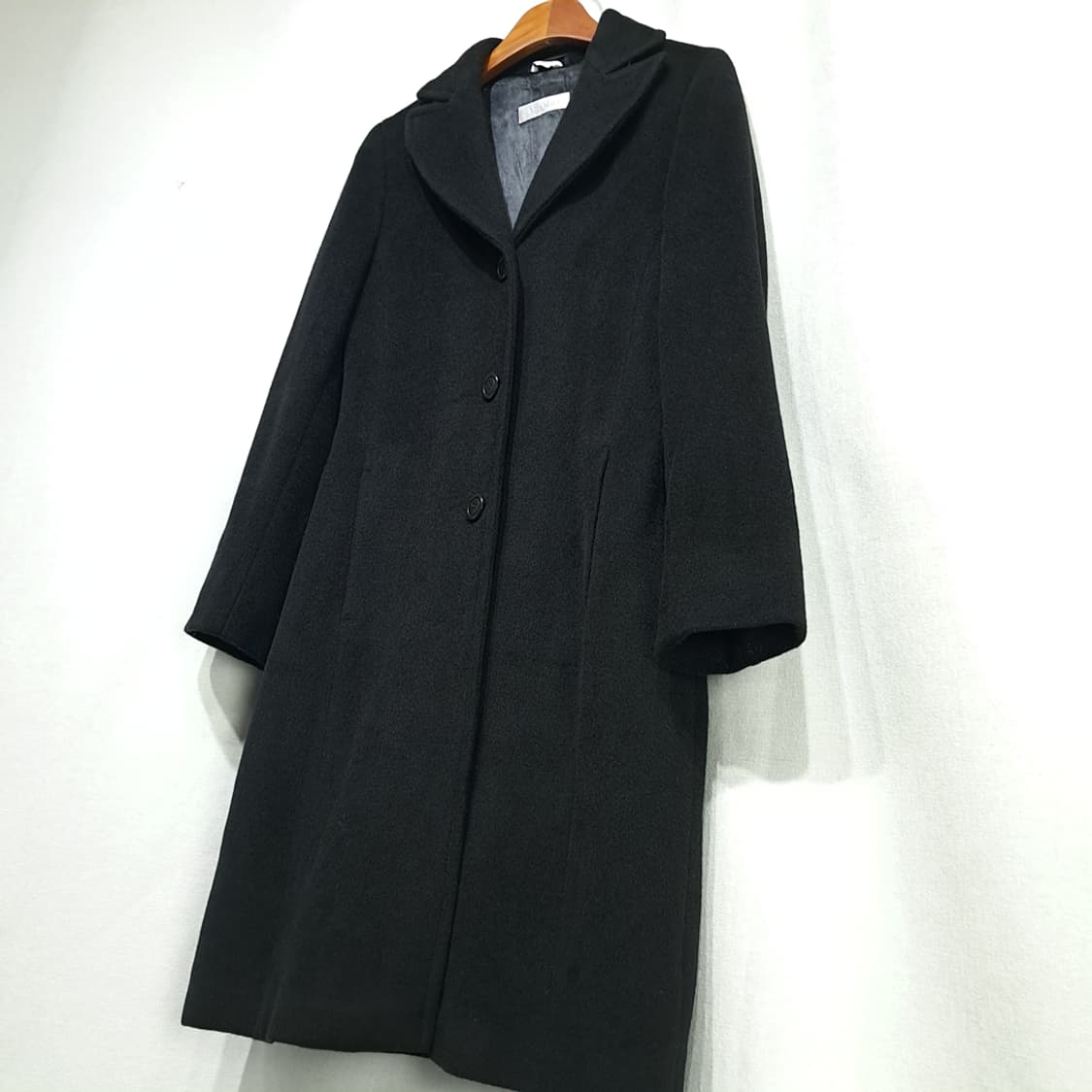 CL230 M 막스마라 90s 이태리판 울캐시미어 스티치 블랙 코트 상품이미지9