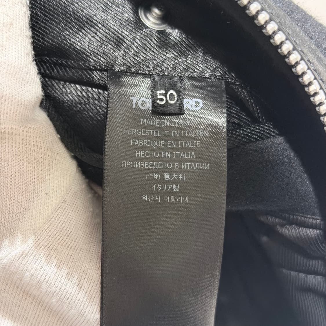 (A+/50) / 톰포드 버전울 집업 블랙 자켓 상품이미지9