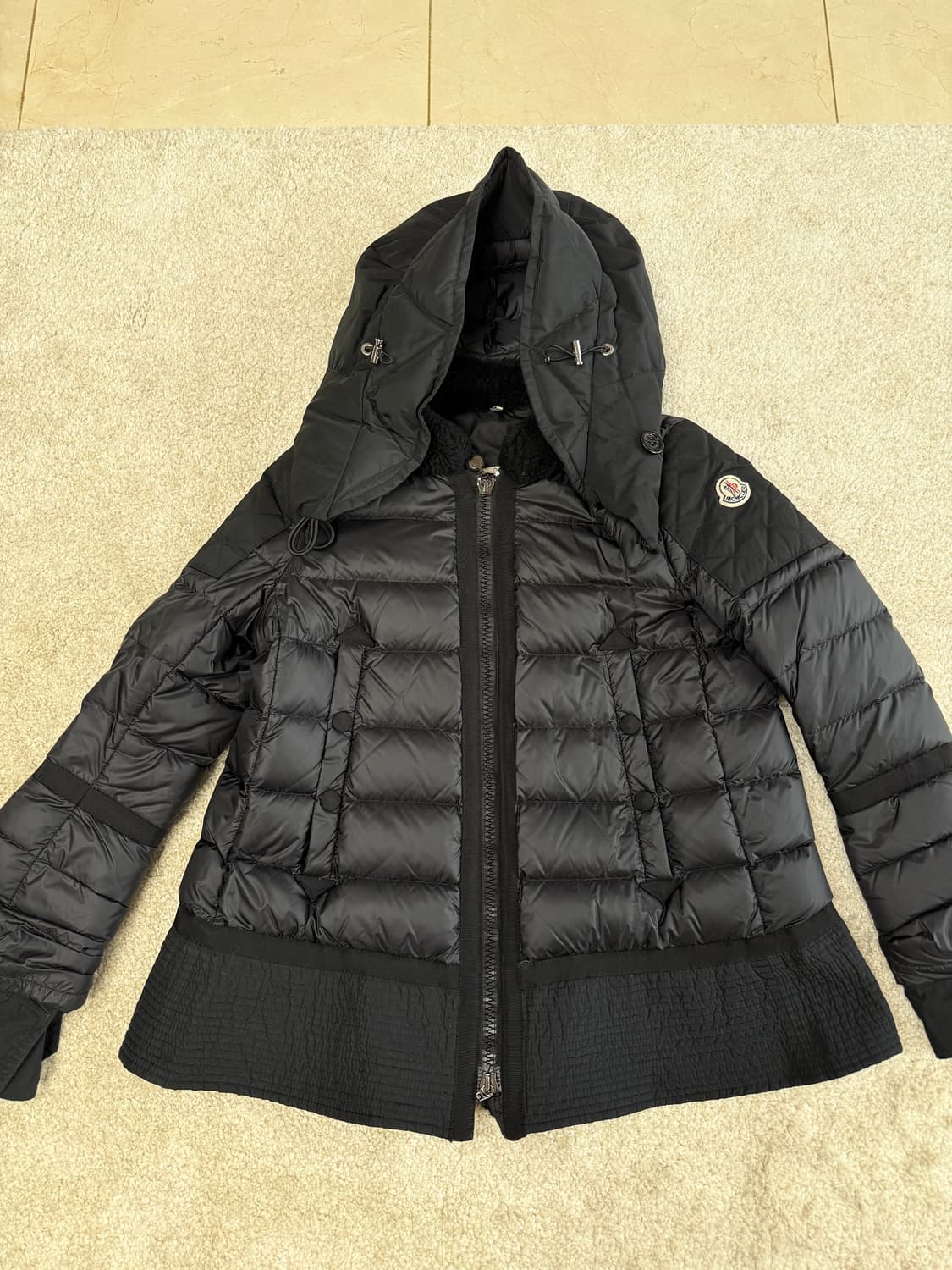 몽클레어 여성 블랙 패딩 자켓 -사이즈 1 -55-66 상품이미지1
