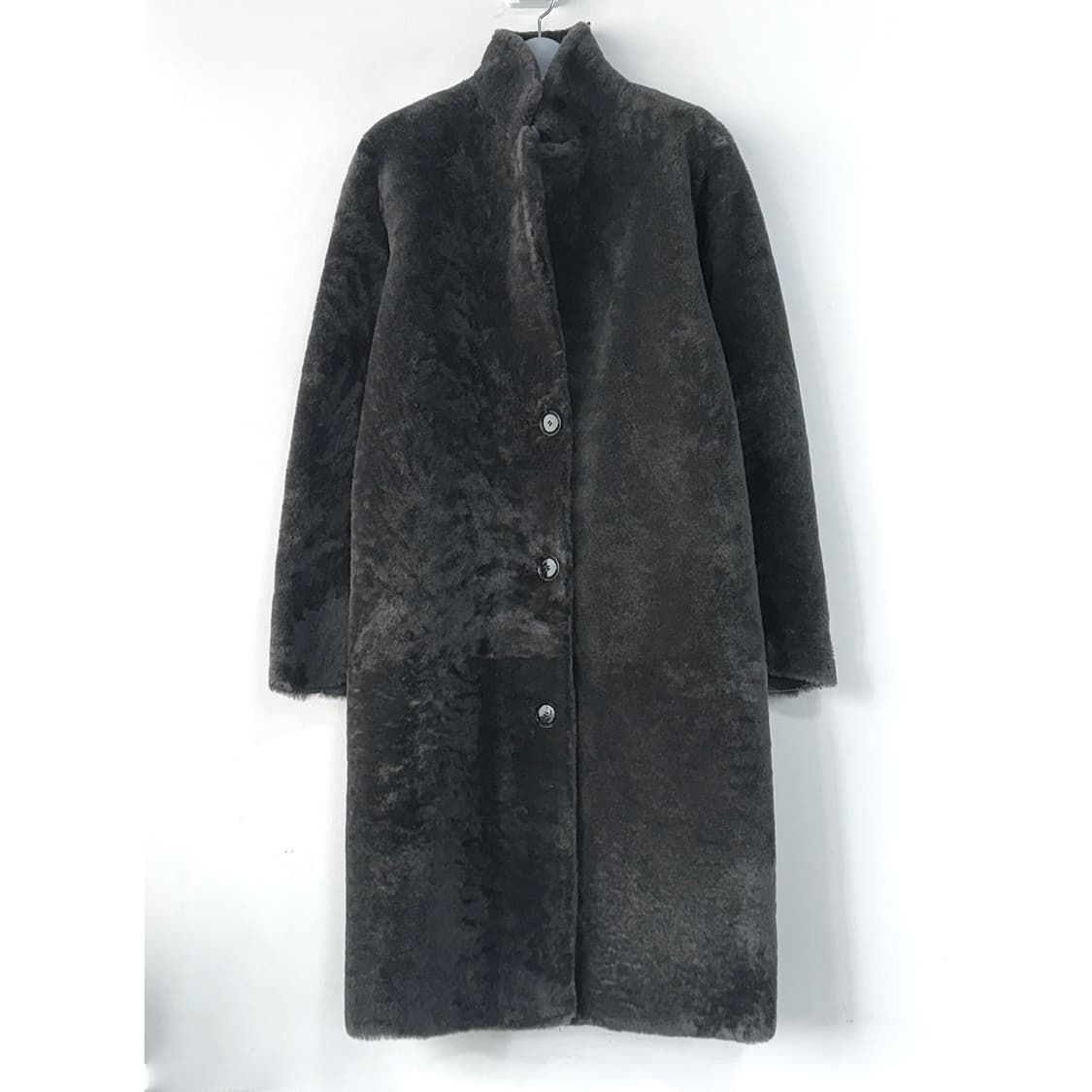 산드로 램스킨 레더 무스탕 코트 상품이미지2