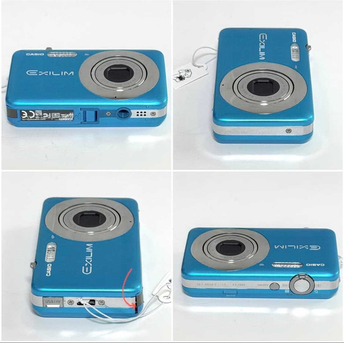 풀박 카시오 엑슬림 ex-z800 블루 작례o 빈티지 디카 후지필름 삼성 상품이미지9