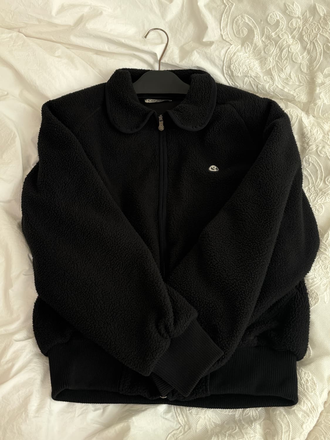 코이세이오 라운드 카라 플리스 자켓 블랙 상품이미지2