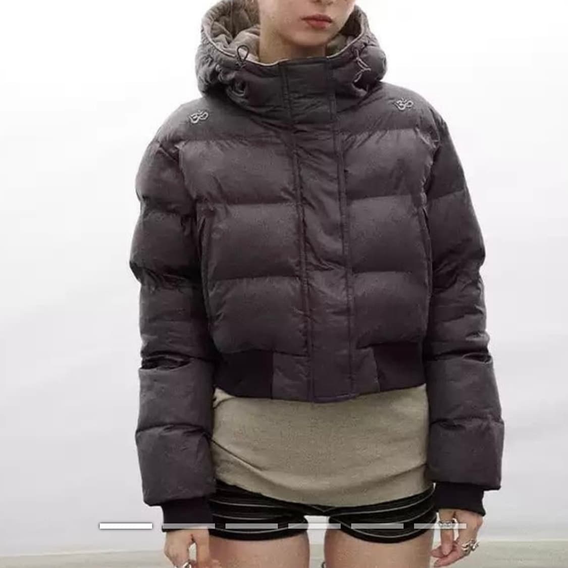 아키하라 테스트매커니즘 퍼플 패딩 M 상품이미지1